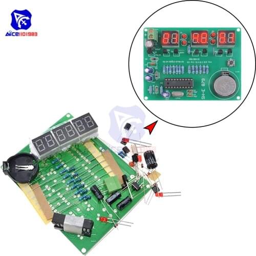 Diymore AT89C2051 6 Digital LED Clock Parts Electronic Components Suite DIY Kit DC 6 -12V