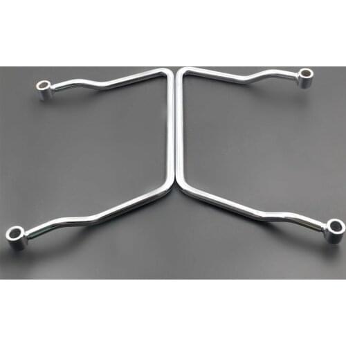 Chrome 11cm Saddle bag Support Bar Mount Bracket For Honda Shadow ACE VT1100 Sabre 1100 C2 1995-1999