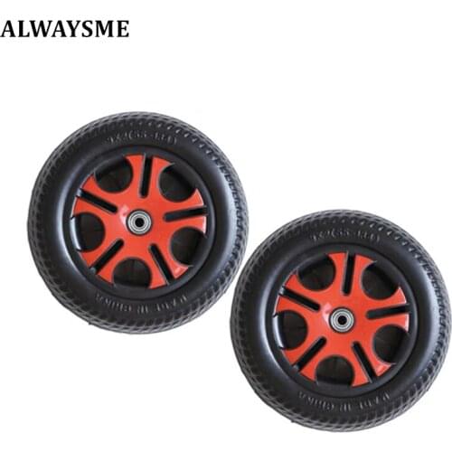 JayCreer 2PCS-Pack Replacement Rear Wheel For Kids Trike Tricycle ,Baby Carriage