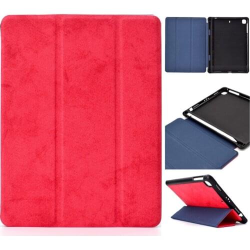 For iPad Mini 3 2 1 Case PU Leather Silicone Soft Back Tri-folding Stand Auto Sleep/Wake up Smart Cover for iPad Mini 4 Case