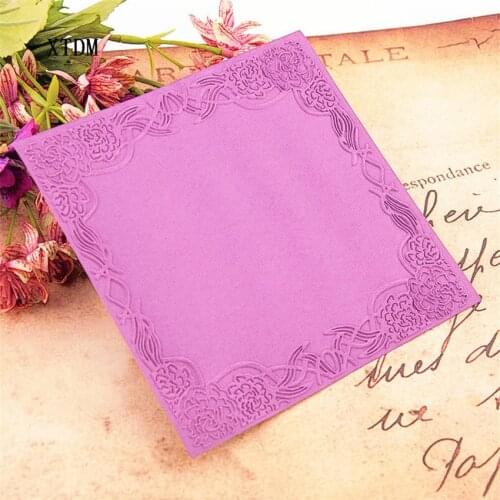 HOT plastic Flower Photo Frame craft card making paper card album wedding decoration clip Embossing folders