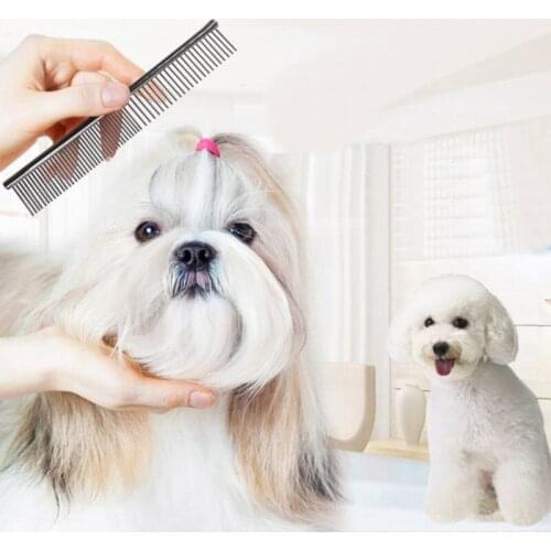 Pet Cat Dog Grooming Comb Stainless Steel Row Comb Large Size 19cm Hair Comb Tool Stainless Steel Brush Grooming for Home