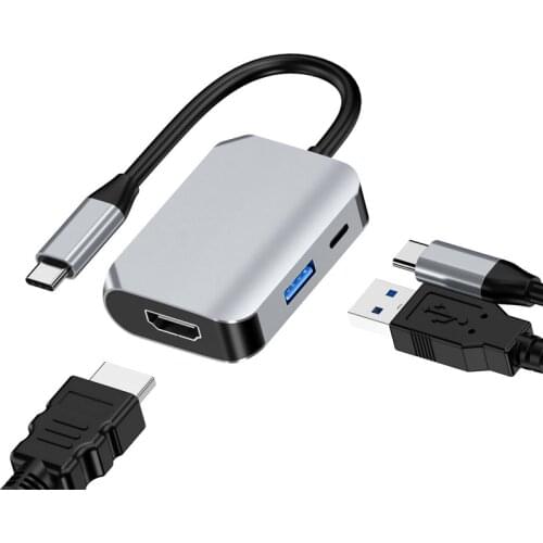 USB Type C to HDMI USB 3.0 4K Cable Adapter Converter For Macbook Android Phone