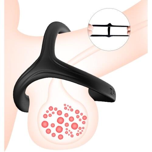 Penis Ring Sex Toys for Men Silicone Cock Rings Delay Ejaculation Erection Dick Enlargement Trainer Intimate Goods for Adults