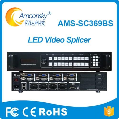 Best 4k video processor sc369bs support 8 standard sending cards compare magnimage display controller p4 led video wall usage