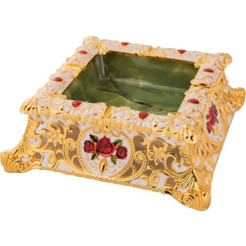 Creative Large Size Ashtray Vintage Metal Unique Ashtray for Home Decoration Accessories For Living Room Nice Gift for Men