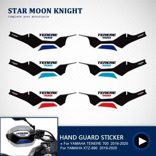 Motorcycle Original Handguard Hand guard Extended 3D Stickers For Yamaha TENERE 700 T700 XTZ 690 XT 700 Z 2019 - 2020 sticker