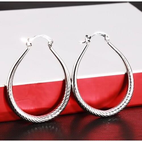 Punk Big Hoop Earrings Women Trendy Party Exaggerated Gold Silver Color Round Circle Earrings Brincos Pendientes