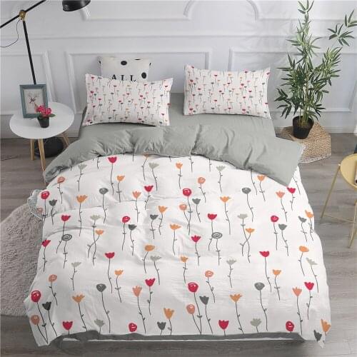 Bohemia Bedding Set Queen Size Flower Duvet Cover Pillowcase Set (no Sheet) Polyester Fashion Comforter Cover Double Bed 220x240