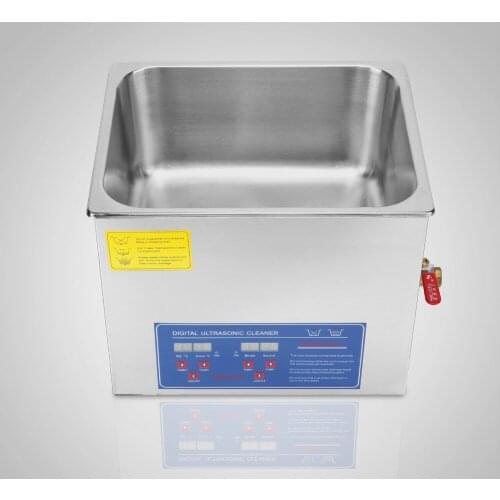Professional Powerful Stainless Steel Ultrasonic Cleaner 10L Liter 240+250W Digital Timer Heater