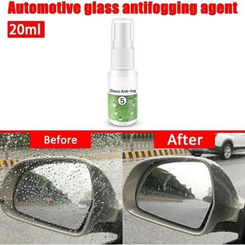 Auto Rear View Antifog Agent 20ml Spray Anti-fogging Car Windshield Glass Helmet Goggle Coating Maintenance Accessories