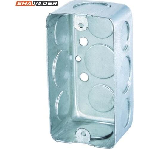 Junction Handy Box US/AU Electrical Mounting Galvanized Metal Steel Rectangle Wall Mount Switch Outlet Box Conduit Knockout Kos