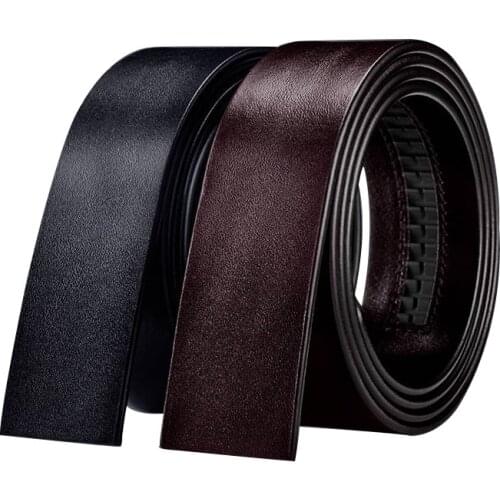Brand Fashion Automatic Buckle Black Genuine Leather Belt Mens Belts Cow Leather Belts for Men 3.5cm Width Business Gift