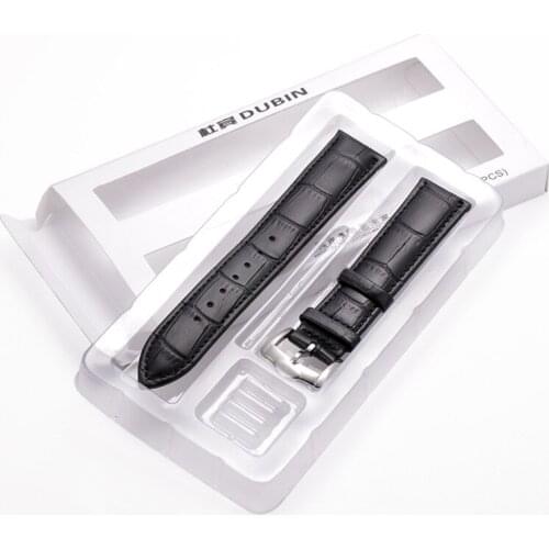 Cowhide Watchband 18mm 19mm 20mm 21mm 22mm 24mm Calf Genuine Leather Watch Band Alligator Grain Watch Strap for Tissot Seiko