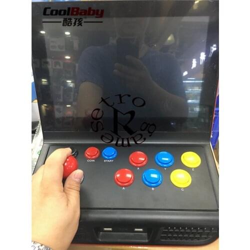 Retro games A10 12 inch HD screen 4GB retro game console with Rocker arcade nostalgic fighting game support TV connection