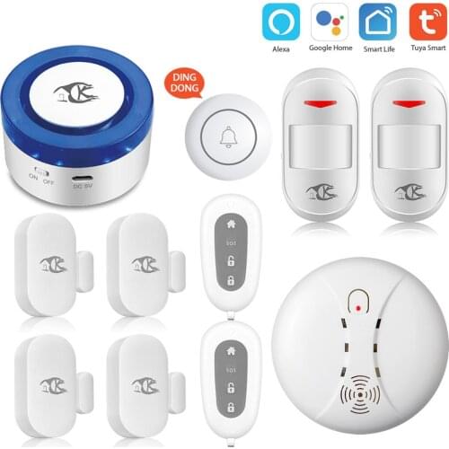 Tuya alarm security system Smart home Tuya smart home Security Alarm Kit WiFi gateway Hub Door Sensor