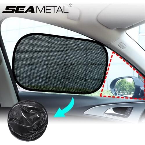 Car Side Window Curtains Anti-Glare Sun Shade Cover Electrostatic Adsorption Sunshade Summer Sun Protection UV Mesh Sun Visor