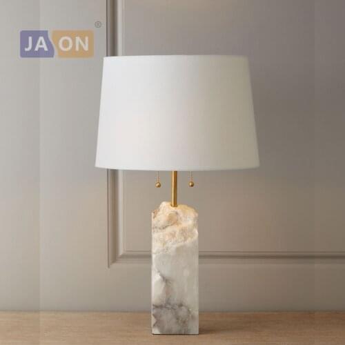 Led e27 Postmodern Iron Fabric Marble White LED Lamp. LED Light. Table Lamp. Desk Lamp.LED Dest Lamp For Bedroom Foyer