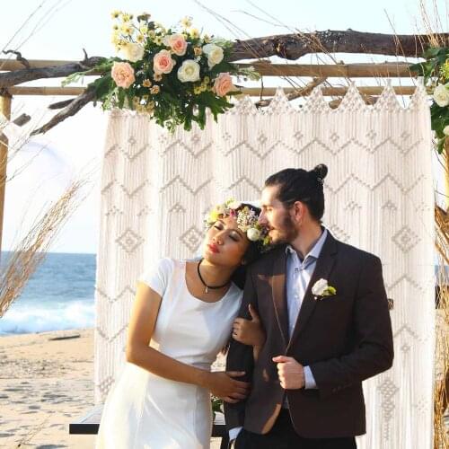 210x85CM Bohemian Wall Hanging Woven Handmade Tapestry Room Door Macrame Window Curtain Tapestry Vintage Hanging Curtain Decor