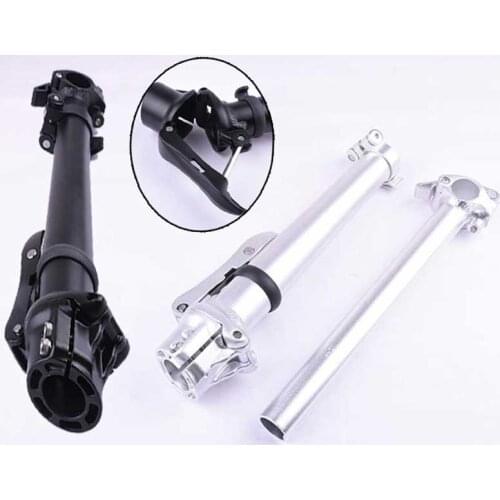 Folding Bike Threadless Stem Integrated Quick-Release Alloy Aluminum Fit 25.4mm Handlebar Without thread High Quality