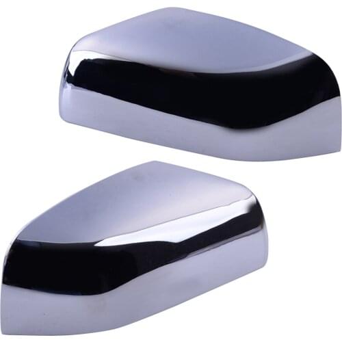 1 Pair Car Chrome Front Mirror Cover Rearview Trim Cap Fit for Land Rover LR4 LR2 Range Rover Sport 2011 2012 LR015056 LR019961