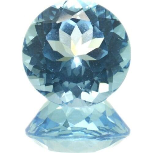 12,92 ct. Blue Topaz Round Cut