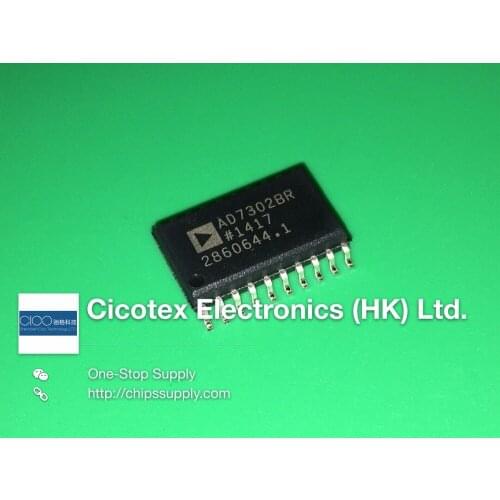 2pcs/lot AD7302BRZ SOP20 IC DAC 8BIT DUAL R-R 20-SOIC