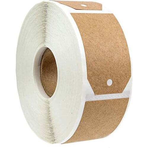 300pcs Kraft Paper Stickers Blank Labels Jar Bottles Gift Cake Baking Sealing Packaging Sticker Kitchen Classification DIY Tags