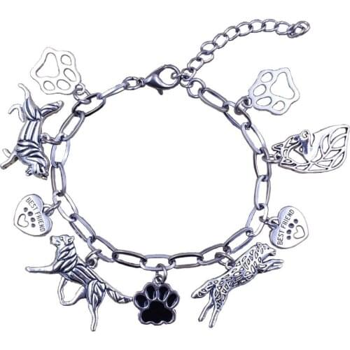 4 New Styles Anklets Casual Summer Beach Foot Jewelry Stainless Steel Dog Animal Ankle Chains Unique Sexy Women Drop Shipping