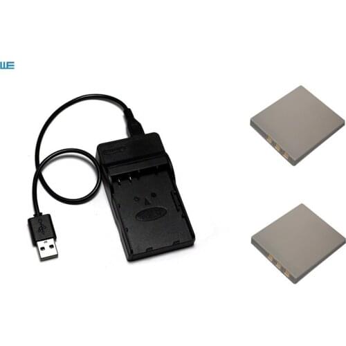 2XSLB-0737 SLB0737 NP-40 Battery+USB Charger for Samsung Digimax i5, Digimax i50, Digimac i50 MP3