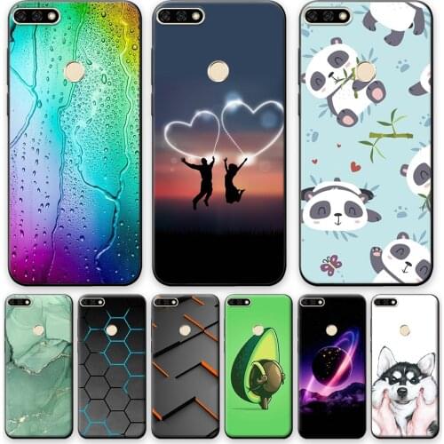 For Honor 7C Case Coque on Honor 7C 5.99" Soft TPU Silicone Phone Cover For Huawei Honor 7C 7c Protective Case For Honor 7C Capa