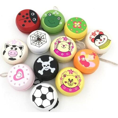 Wooden Yo-yo Personality Creative Building Personality Sports Hobby Classical Yoyo Toys For Children Christmas
