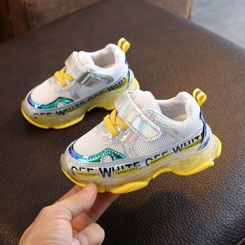 Childrens Sports Shoes 2020 Spring and Autumn New Mesh Girls Casual Shoes Colorful Breathable Boys Shoes Girls Sneakers