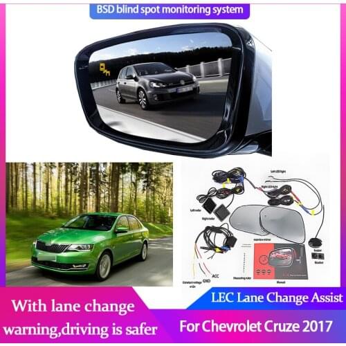 For Chevrolet Cruze 2017 BSD BSM Blind Spot Radar Detection Microwave Sensor LCA Mirror Light Alarm