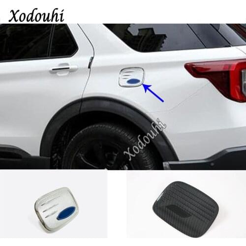 For Ford Explorer U625 2019 2020 2021 Car Sticker dedicate Body Styling Gas/Fuel/Oil Tank Cover Cap Lamp Frame Trim Parts 1pcs