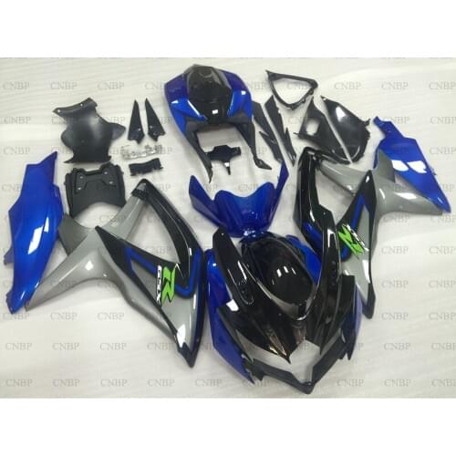 GSXR 750 2008 - 2010 K8 Motorcycle Fairing GSX-R750 09 10 Fairings GSXR 750 08 10 Blue Silver Black Bodywork