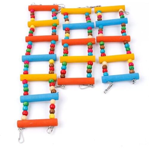 Interactive Pet Bird Parrot Colorful Rope Perches Cage Accessories Comfy Perch Parrot Toys for Cotton Bungee Bird Toy