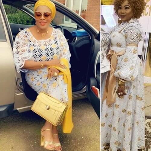 SJD LACE Cheap High Quality African Lace Fabric Embroiderey Swiss Voile Lace In Switzerland Eyelet Holes Cotton For Party A1800