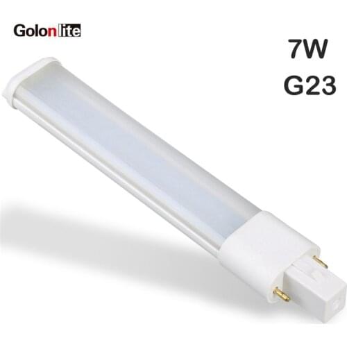 Golonlite PLS led lamp Gx23 7W 2GX7 G23 2G7 replace PLS 13W 11W 120V 230V CE RoHS white 4000K 6500K LED replacement for 13W-PLS