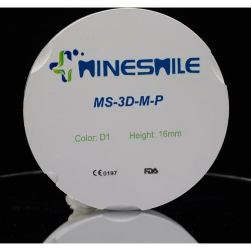 Minesmile CAD/CAM System 3D Multilayered Zirconia Block Ceramic for Dental Lab