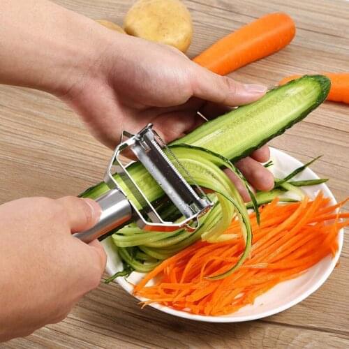 Stainless Steel Fruit Vegetable Peeler Slicer Julienne Cutter Multifunction Potato Carrot Peelers Zesters Grater Kitchen Gadgets