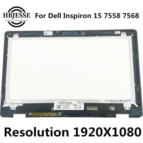 15.6" For Dell Inspiron 15 7558 7568 7000 NV156FHM-A11 Laptop LCD Touch Screen Glass Digitizer Display Panel Assembly 1920*1080