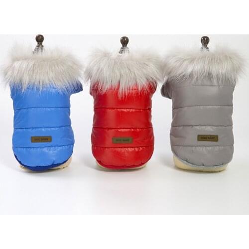 2018 Pet Dog Coat Winter Warm Small Dog Clothes For Chihuahua Soft Fur Hood Puppy Jacket Clothing for Chihuahua Small Large Dogs