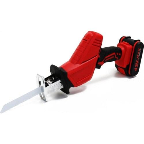 42VF Cordless Reciprocating Chainsaw Outdoor Saber Saw Electric Wood Metal Saw Blades Battery Power Woodworking Power Tool