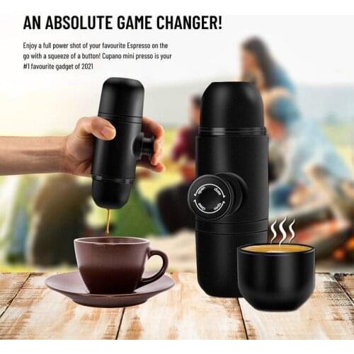 Mini Portable Coffee Machine Pressure Coffee Maker Espresso Manual Handheld Espresso for Car Travel Camping Hiking Home Office