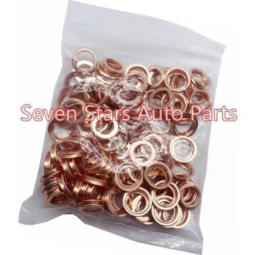 100PCS Auto Parts Oil Drain Plug Crush Washer Gaskets Fits For Nissan OEM 11026-JA00A 11026-01M02 11026JA00A 1102601M02