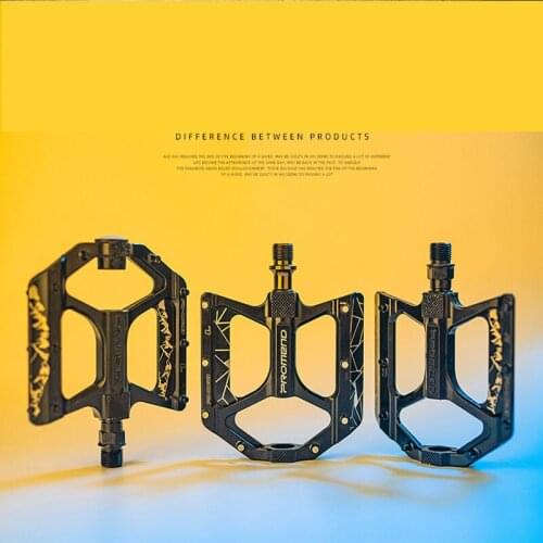 Promend MTB Bicycle pedal 3 Bearings Ultralight Flat Pedals XC AM BMX Mountain Road Bike Anti-slip Big Foot Bicycle Pedals