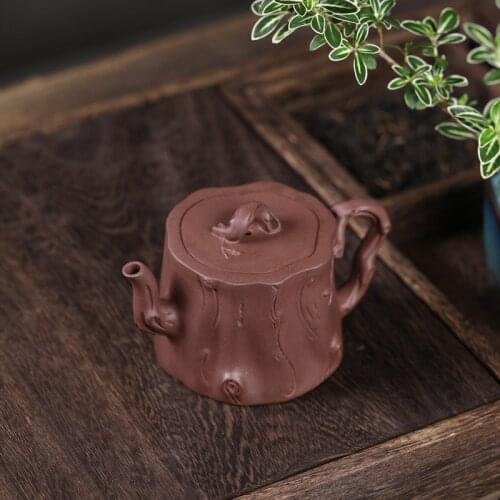 Recommended yixing famous ceramic tea-pot handmade ceramic tea-pot stump pot by hand