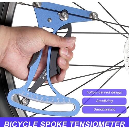 TOOPRE CNC Bicycle Spoke Tension Meter Tool For MTB Road Bike Wheel Spokes Checker Reliable Indicator Accurate and Stable Blue