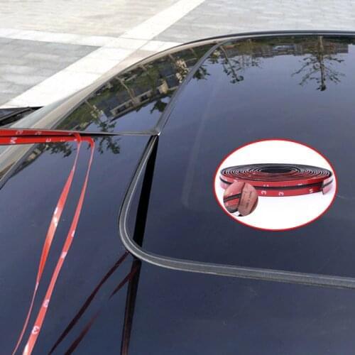 Universal Car Styling Moulding Weatherstrip Front Rear Windshield Edge Sealing Strip Sticker Roof Protector Seal Car Accessories